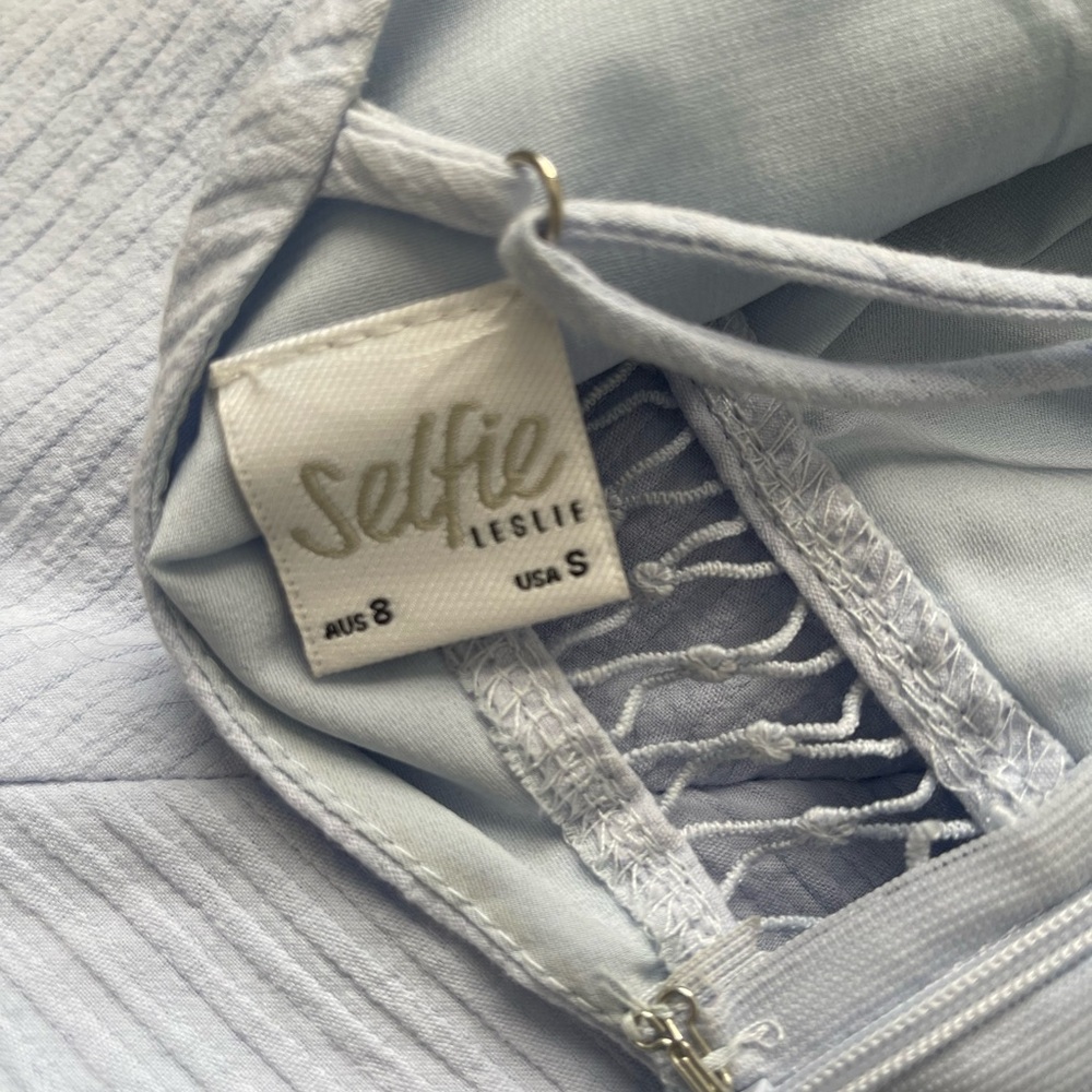 Selfie Leslie light blue dress size small - Picture 3 of 4